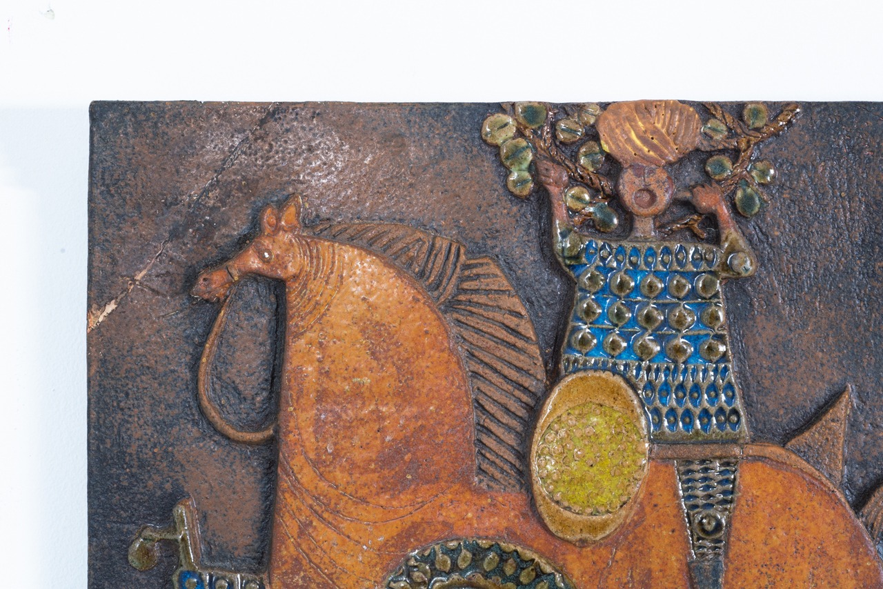 Stig Lindberg | Janna Dark Wall Plaque