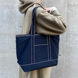 【次回2月上旬販売】読書日々トートバッグ 軽量 / 撥水 KONBU®︎生地 (ブラック)