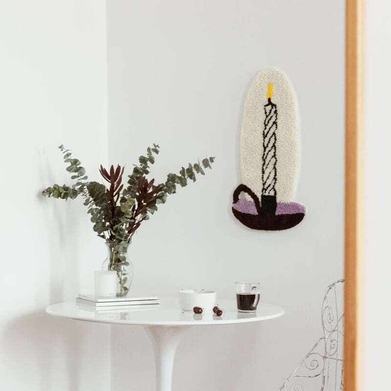 【CARPET】不規則ローズORキャンドルロゴカーペット