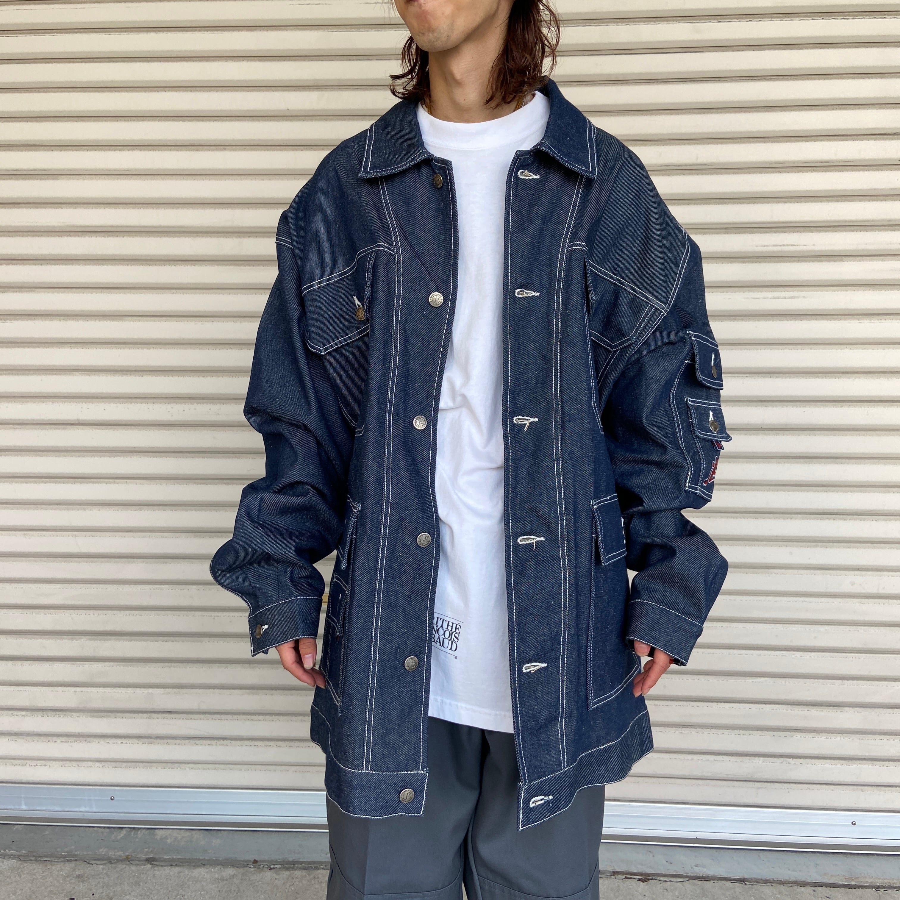 恐竜ショップstussy ステューシー デニムジャケット カバーオール