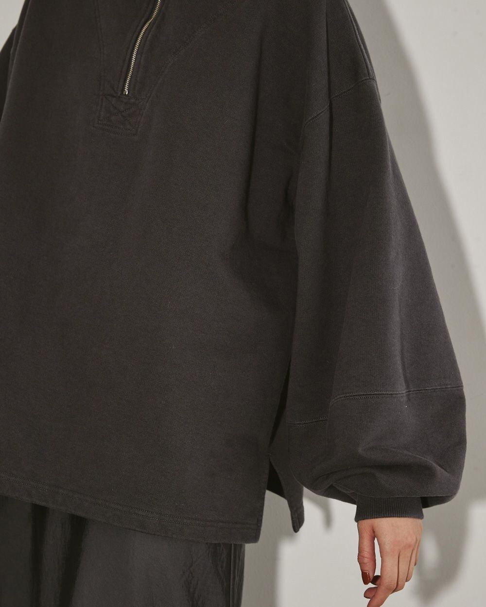 ○todayful○Anorak Washed Sweat チャコールグレー - greatriverarts.com