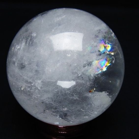 水晶 丸玉 64mm スフィア 置物 水晶玉 一点物 151-8873