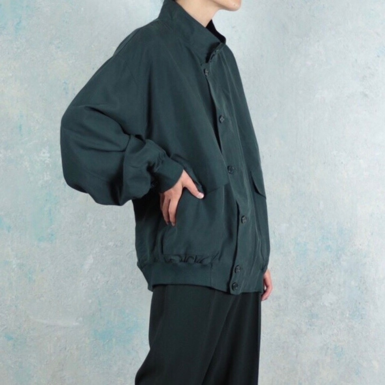 DEADSTOCK 未使用品 Pierre Cardin シルクブルゾン【OT-1910】 | cv