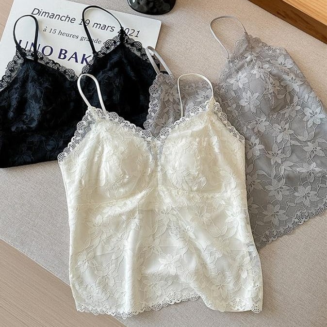 Lace Bralette Camisole*S-529