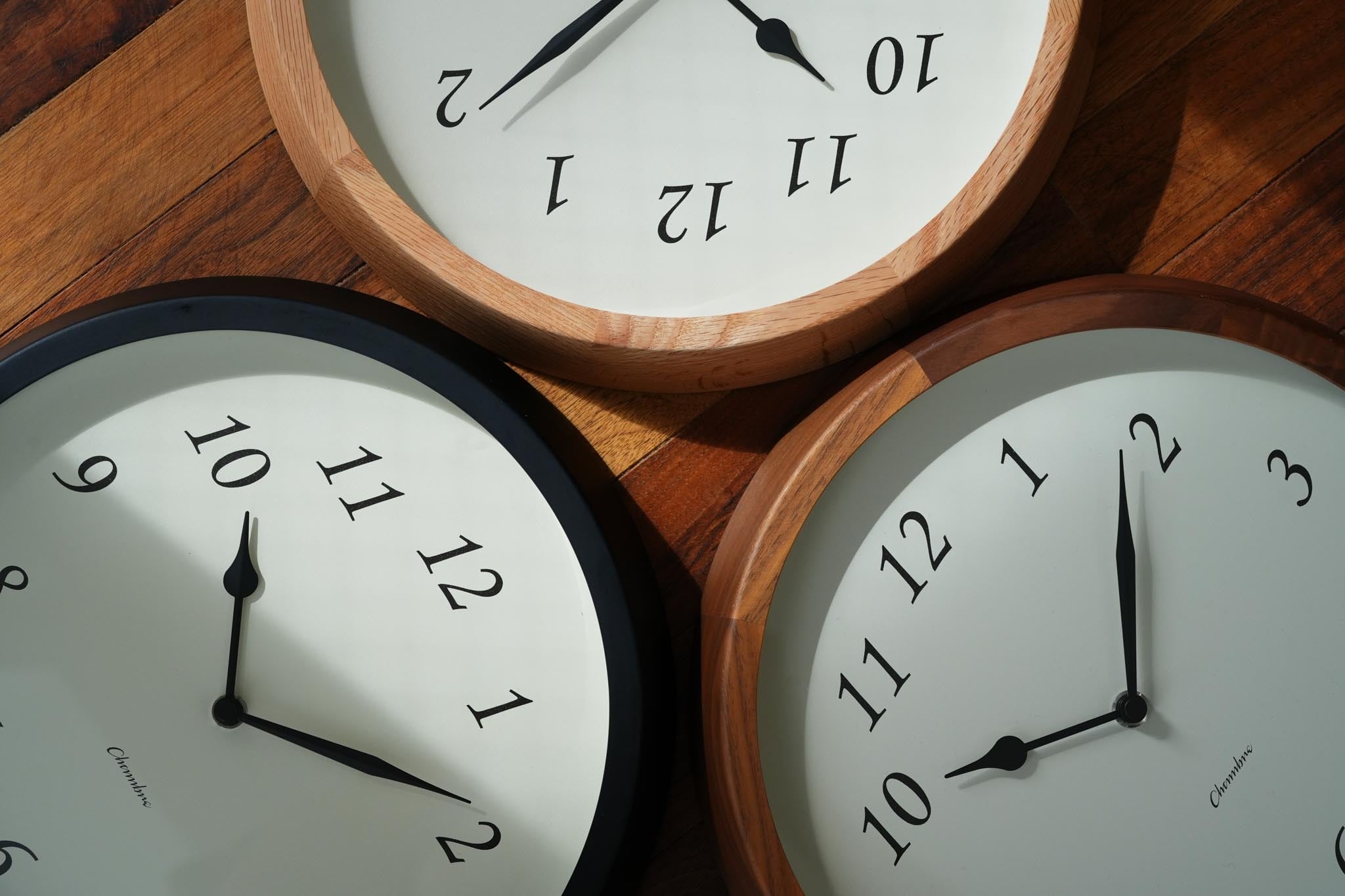 電波時計 Clair CLOCK BLACK | シャンブル【CHAMBRE】byインターゼロ