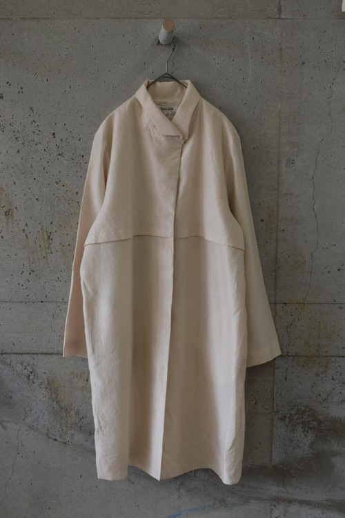 Beige glossy light coat