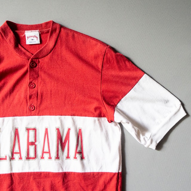 "Nutmeg Mills" used ALABAMA henley neck pullover