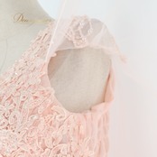 パーティドレス ワンピース ドレス カラードレス ピンク系 イチオク ICHIOKU 発表会 演奏会 パーティ レース フリル 明るい ビーズ チュール 発表会ドレス フォーマルドレス 結婚式 ワンピースドレス 演奏会用ドレス パーティー用ドレス チュールドレス ドレス女性用 エレガントドレス レディースドレス