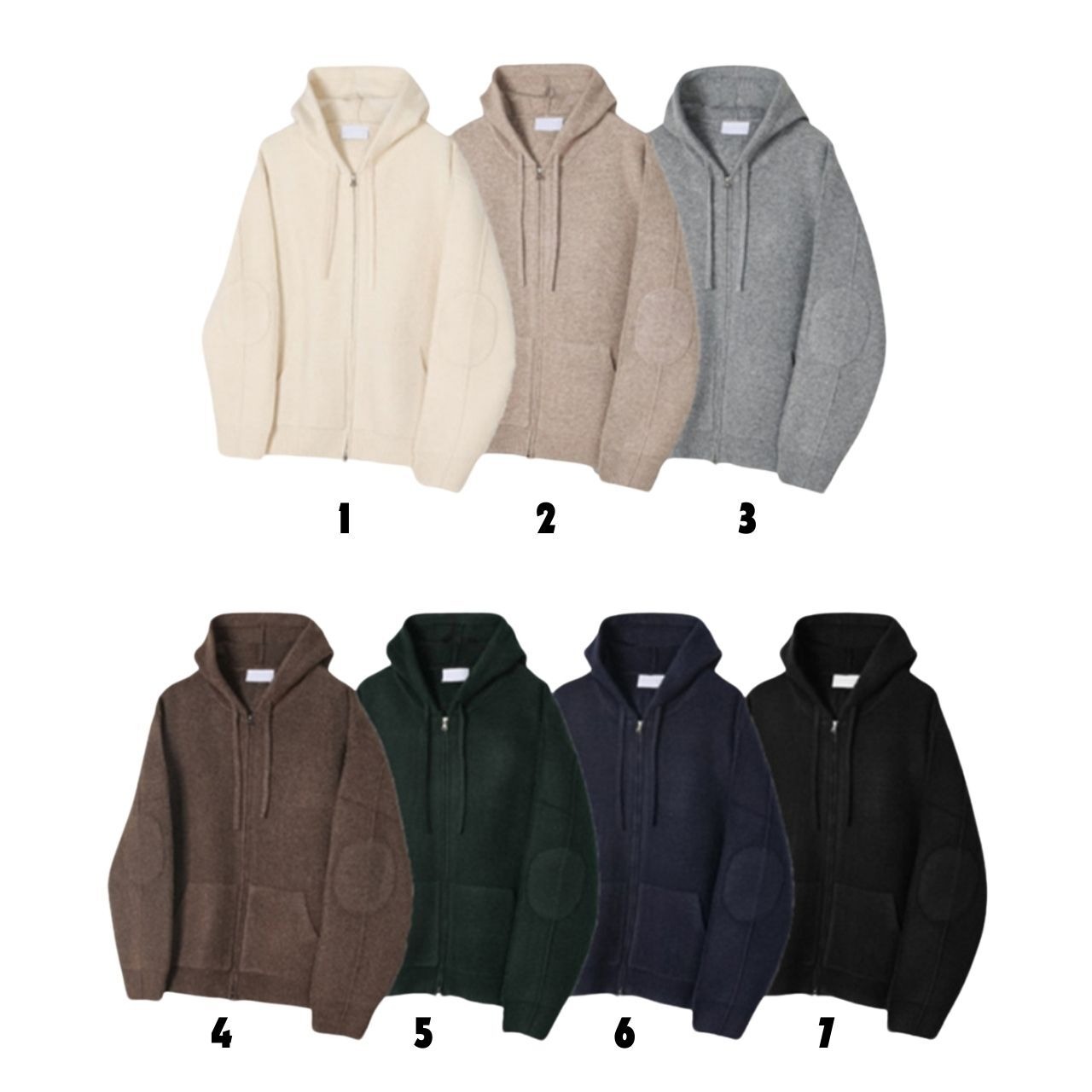 ベーシックニットパーカー（別売りでセットアップのパンツあり）　1155