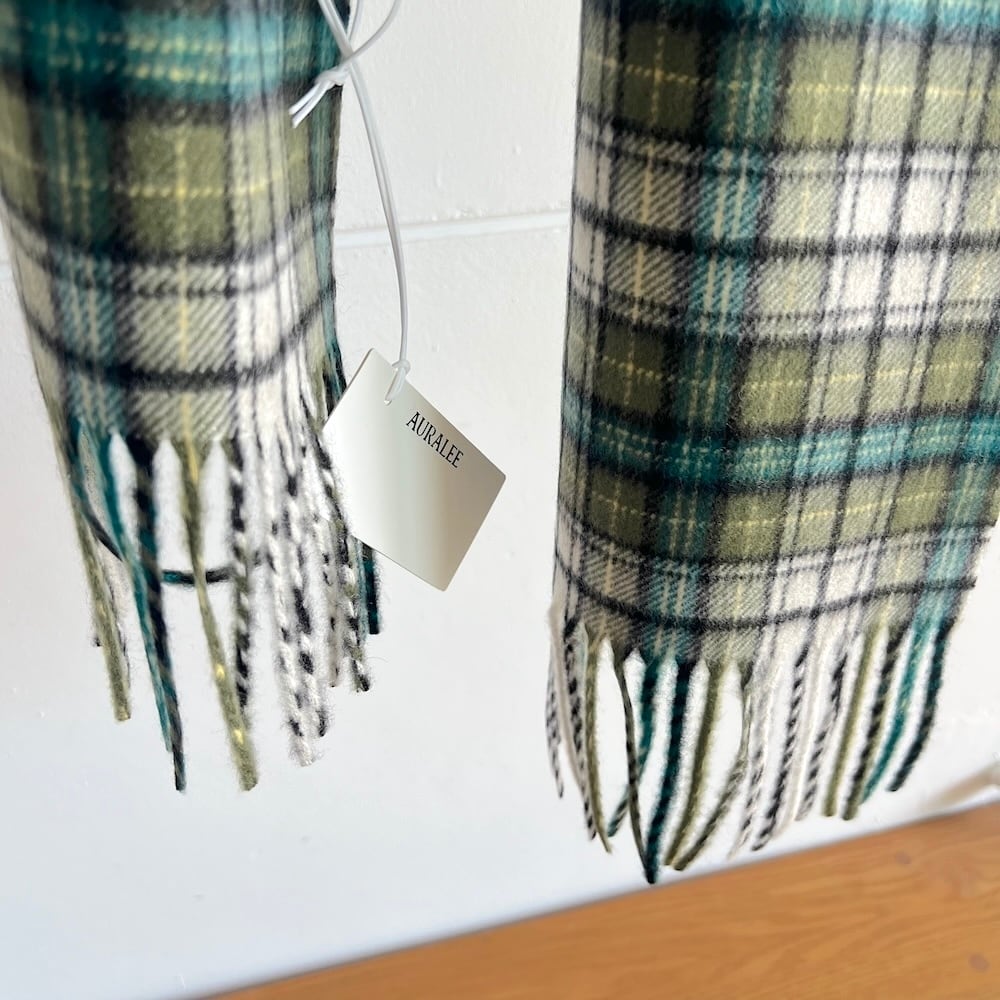 AURALEE/オーラリー・CASHMERE CHECK LONG STOLE | a flat shop