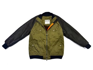 25AW 綿100%ウエストポイントライトニングツイル3rdタイプジビエ鹿レザースリーブラグランジャケット / Cotton 100%West Point Lightning Twill 3rd Type Gibier Deer Leather Sleeve Raglan Jacket