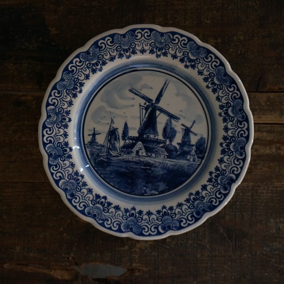 古いオランダの陶器皿