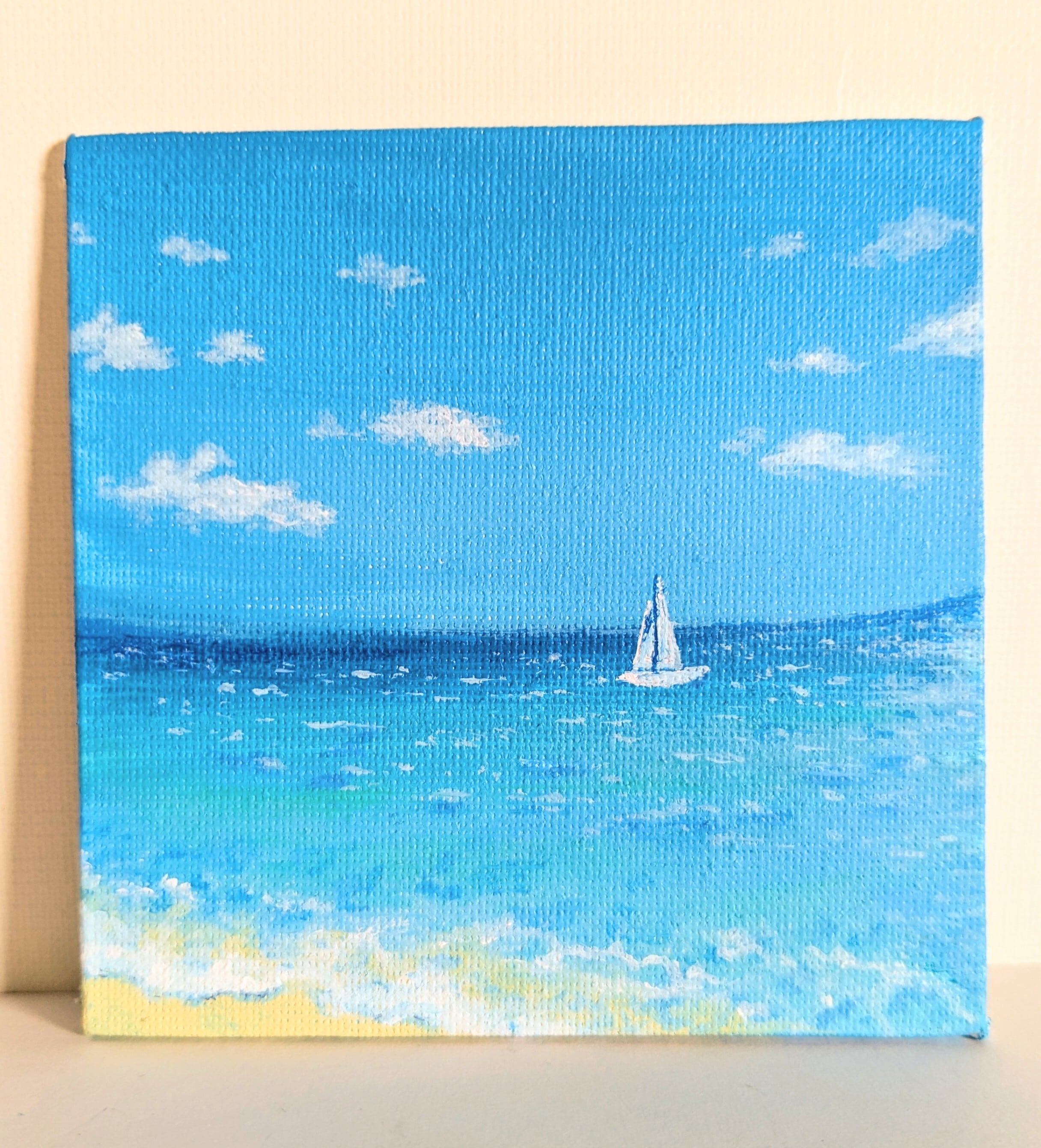 32×41㎝「冬空と民家」F6・油彩・原画 | PAY ID