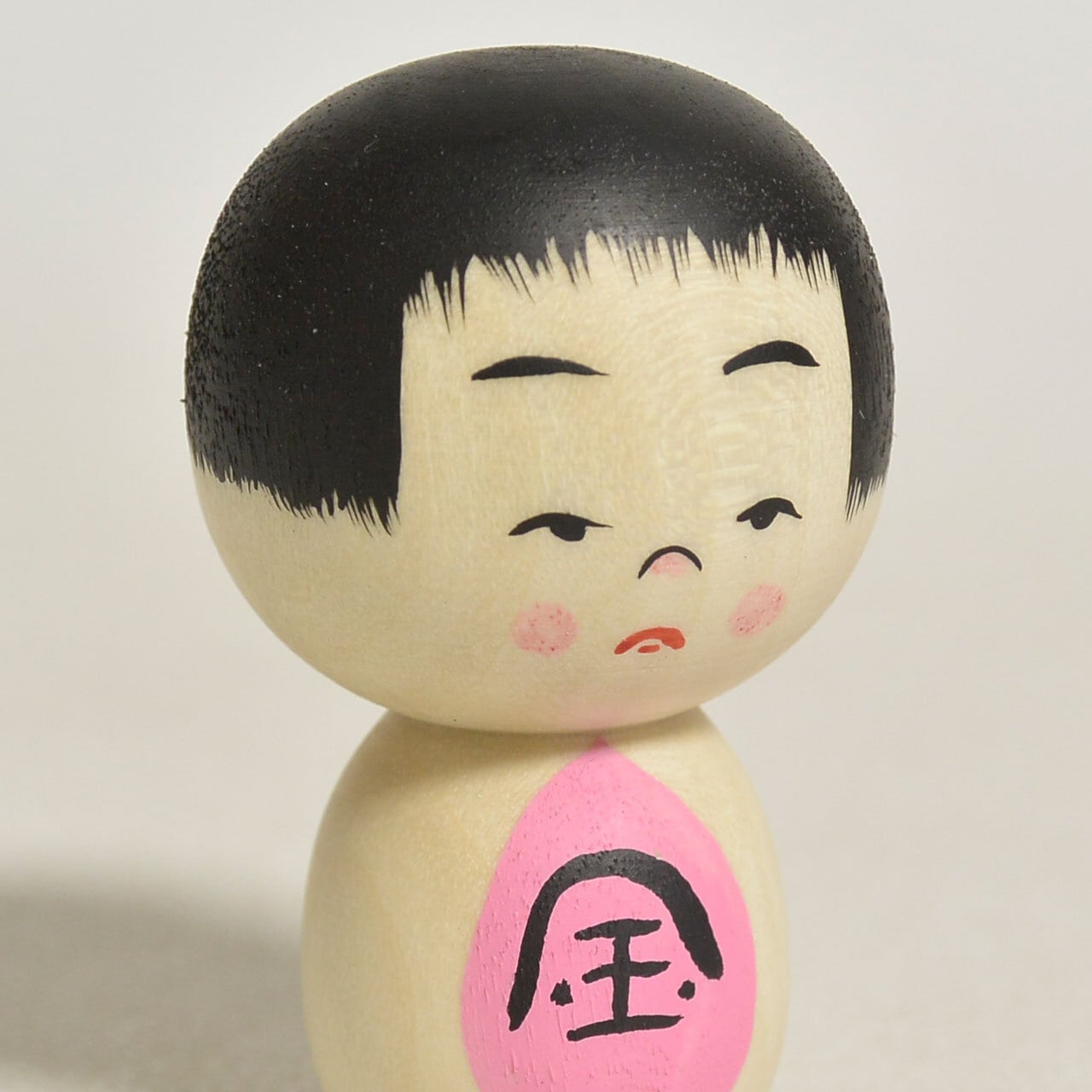 最終値下げ 今 晃 木地玩具 金太郎 鯉金 伝統こけし 小さな金太郎ちゃんこけし 約1寸 約3.5cm 鈴木明 工人（作並系）#2450