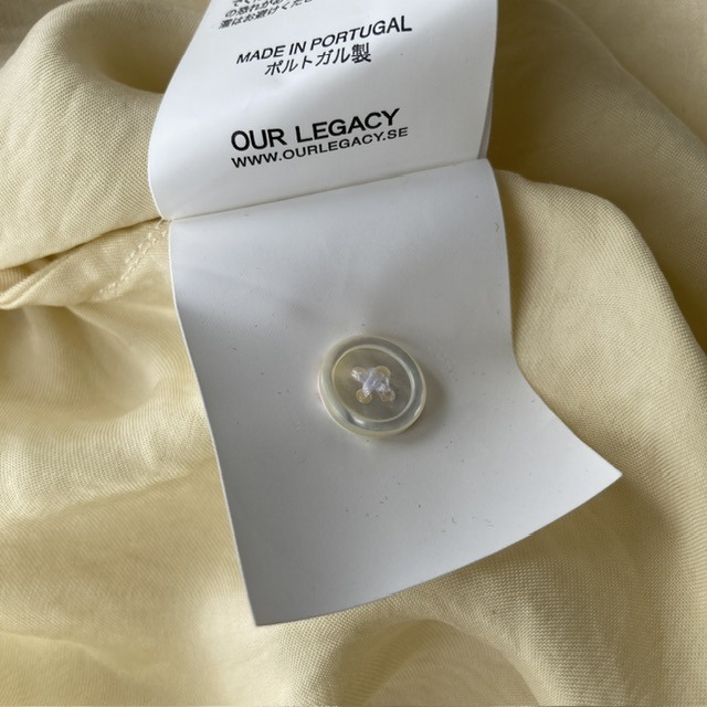 Our Legacy アワーレガシー ハーフジッププルオーバー シャンパンゴールド キュプラ 古着 メンズ 画像12
