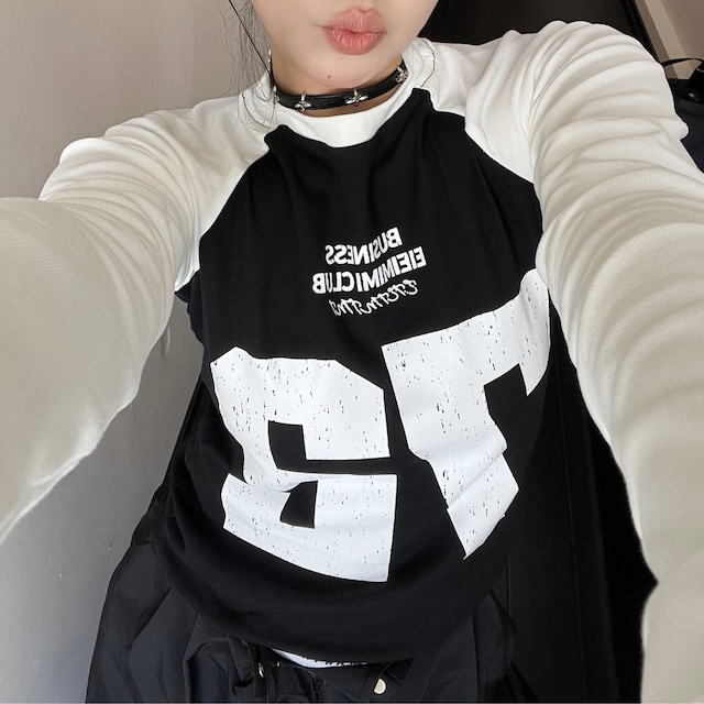 number slim tee　ナンバースリムティー　J0595