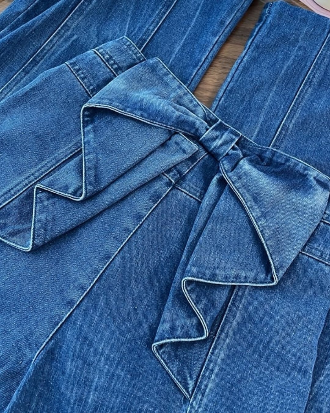 Back ribbon stretch denim A1432 | Lucy's Select Back ribbon stretch denim A1432 | Lucy's Select