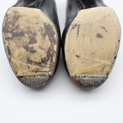 フラメンコ 衣装 シューズ 37サイズ ブラック系 黒 無地 釘 釘有り 革 ケース 袋 セット ヒール 靴 くつ シンプル 無地 レッスン 練習 上品 イベント ステージ くぎ