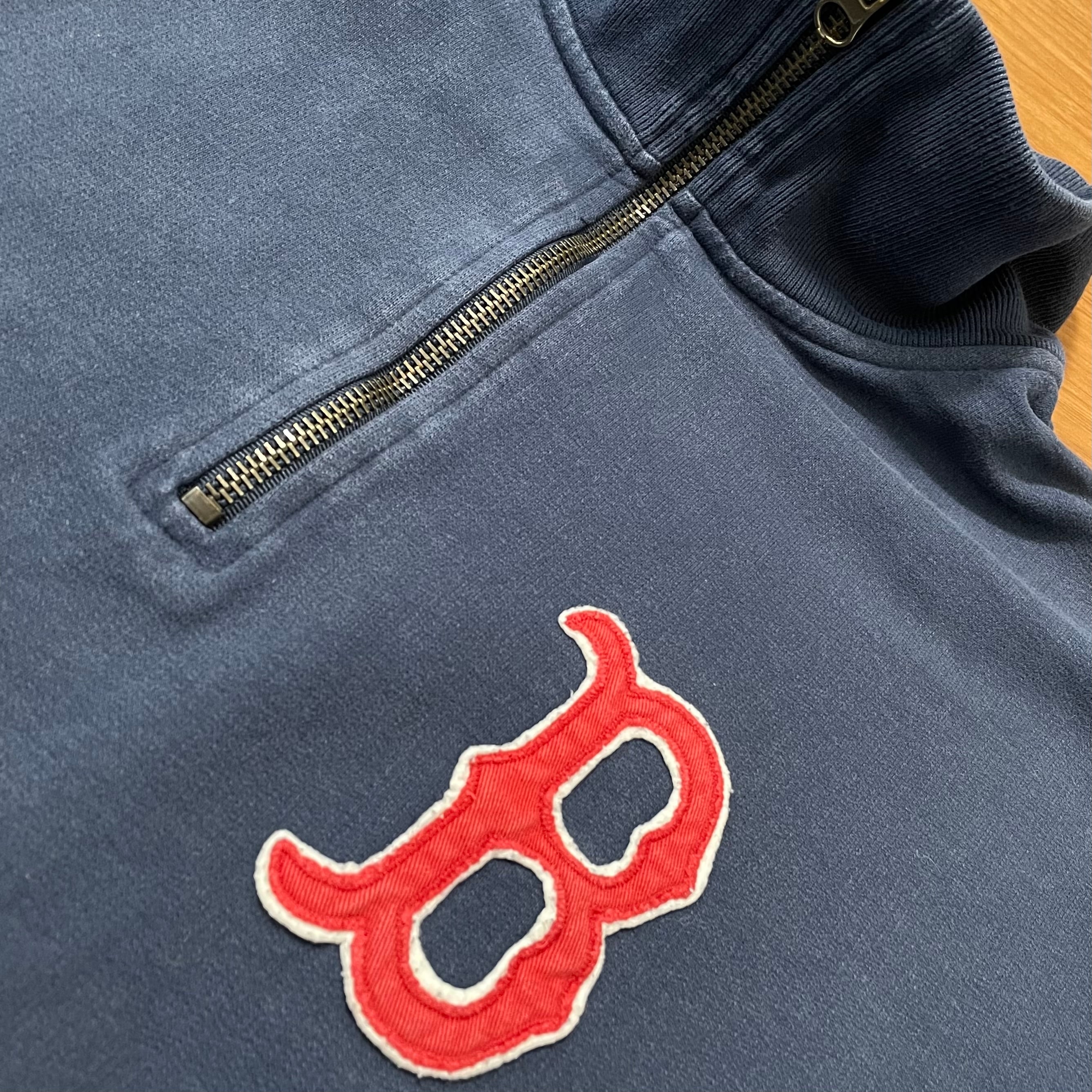 47BRAND】MLB レッドソックス REDSOX ハーフジップ スウェット プル