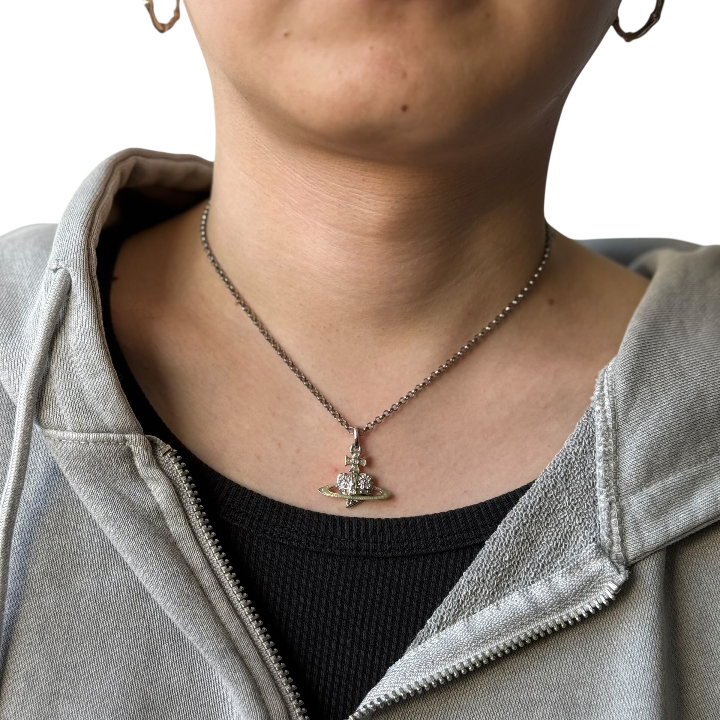 Vivienne Westwood】 Heart zirconia orb design Necklace | ELCASION/ELCA