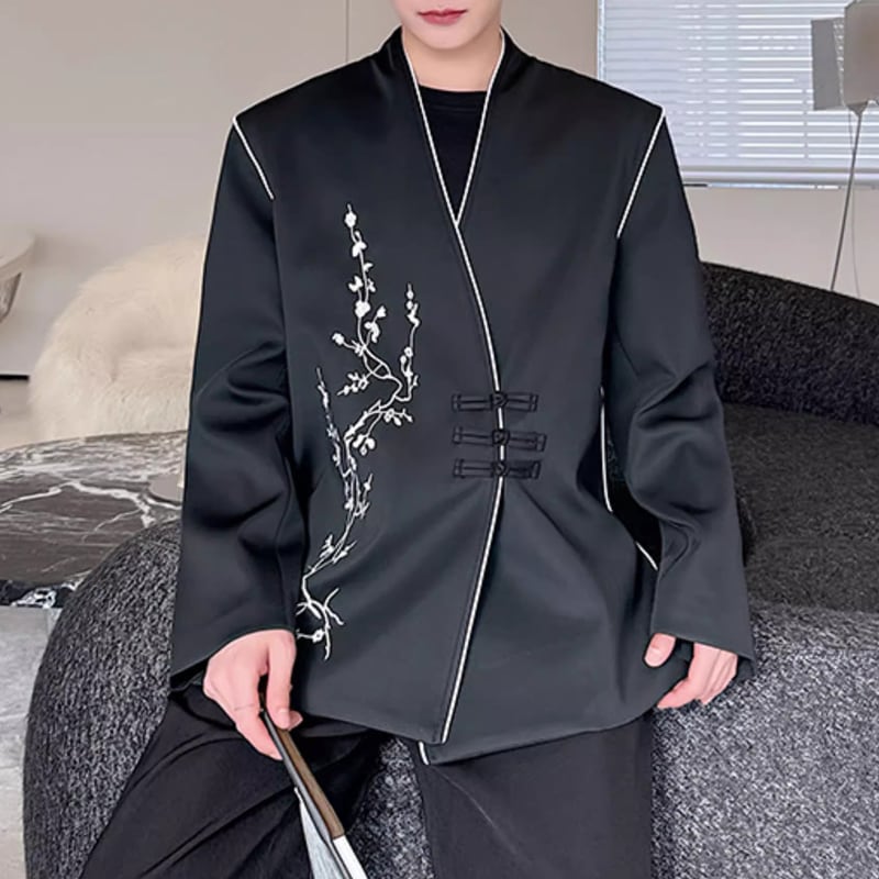 チャイナ風 長袖 オーバーサイズ ジャケット 1color MOJ0145