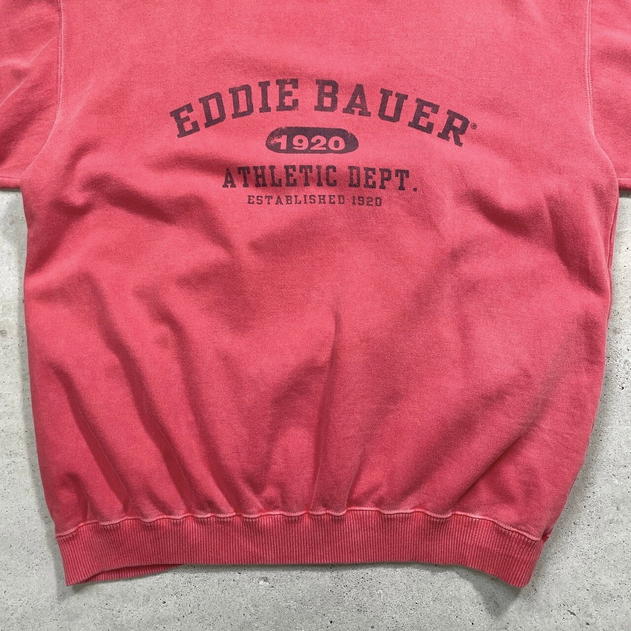 90年代 EBTEK Eddie Bauer エディーバウアー カレッジロゴプリント 