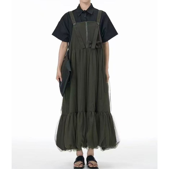 tulle tiered jumper skirt L0599