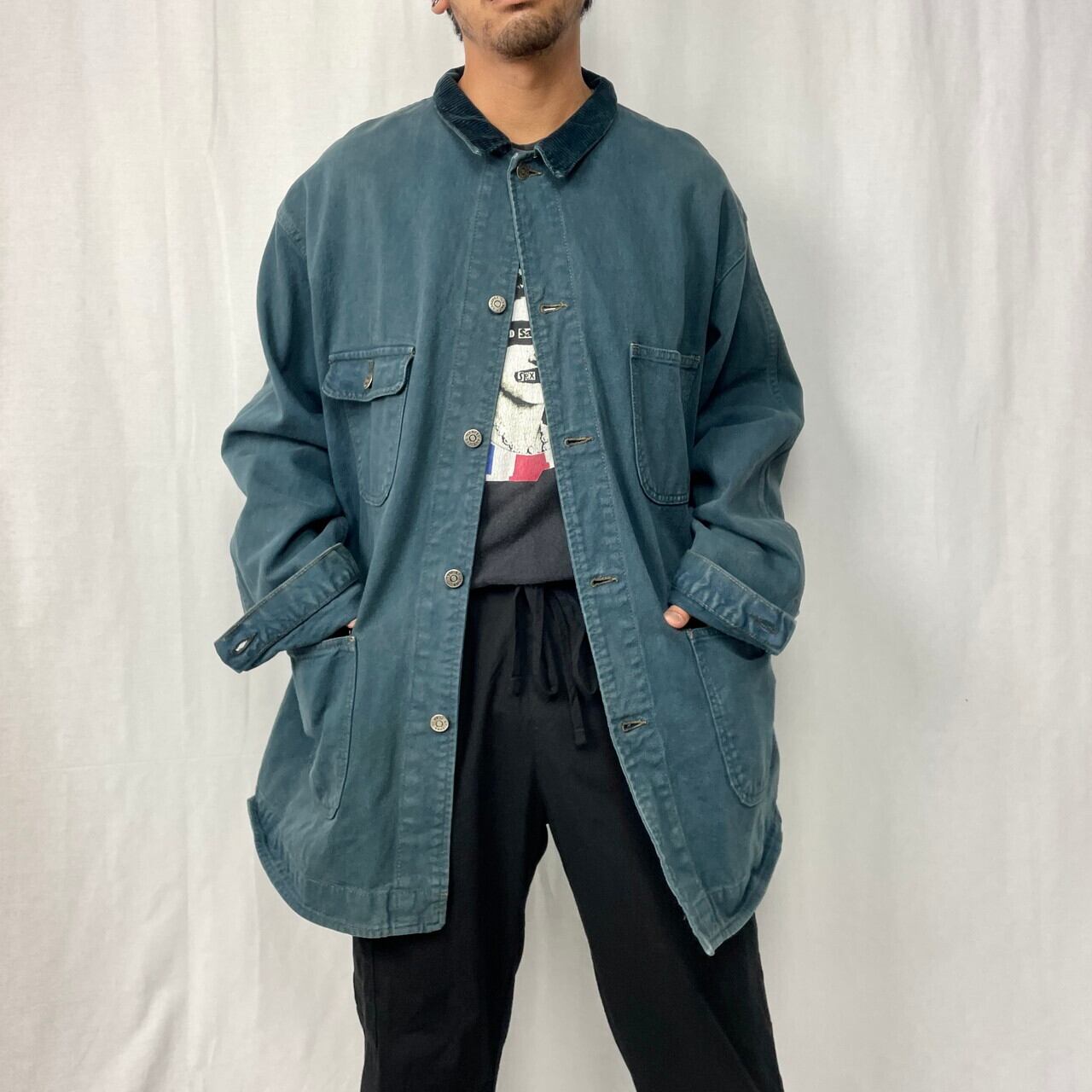 90年代 ARIZONA JEAN CO. カラーデニム カバーオール メンズ2XL相当 ...