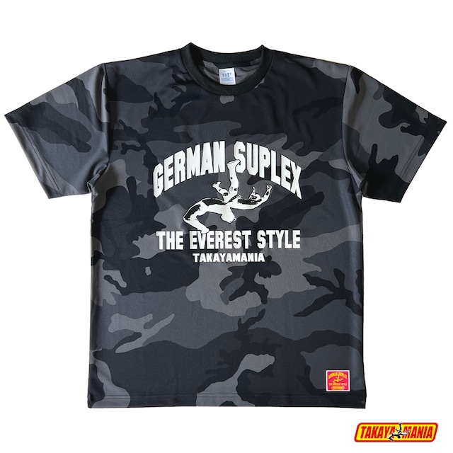 DRY CAMO GERMAN Tシャツ ブラックウッドランド