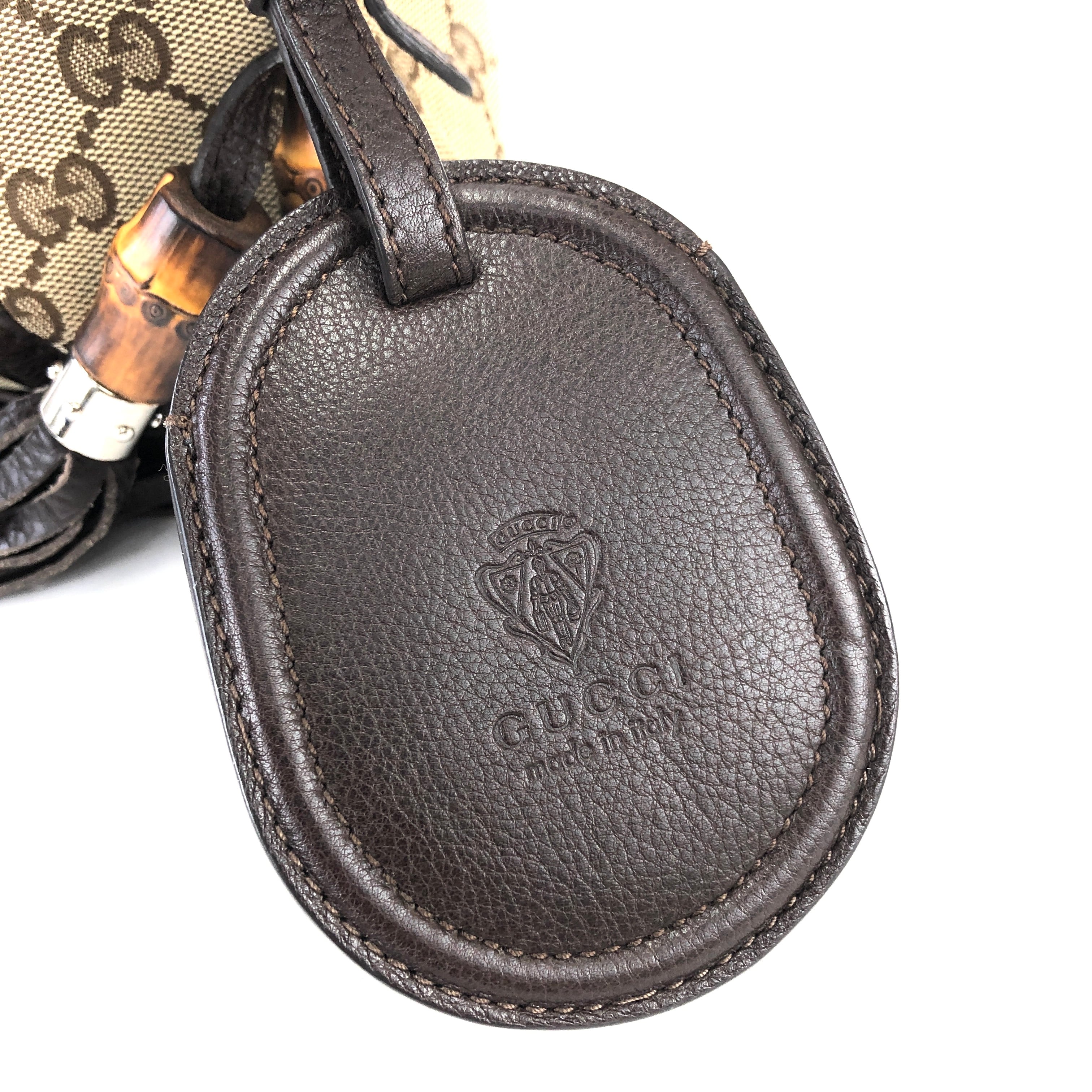 GUCCI グッチ GGキャンバス バンブータッセル フリンジ セミショルダー