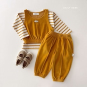 【取寄】Dailybebe ベロア セットアップ|秋服|韓国子供服|26/AT