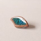 陶器ブローチ みずたまりno.22 リーフ