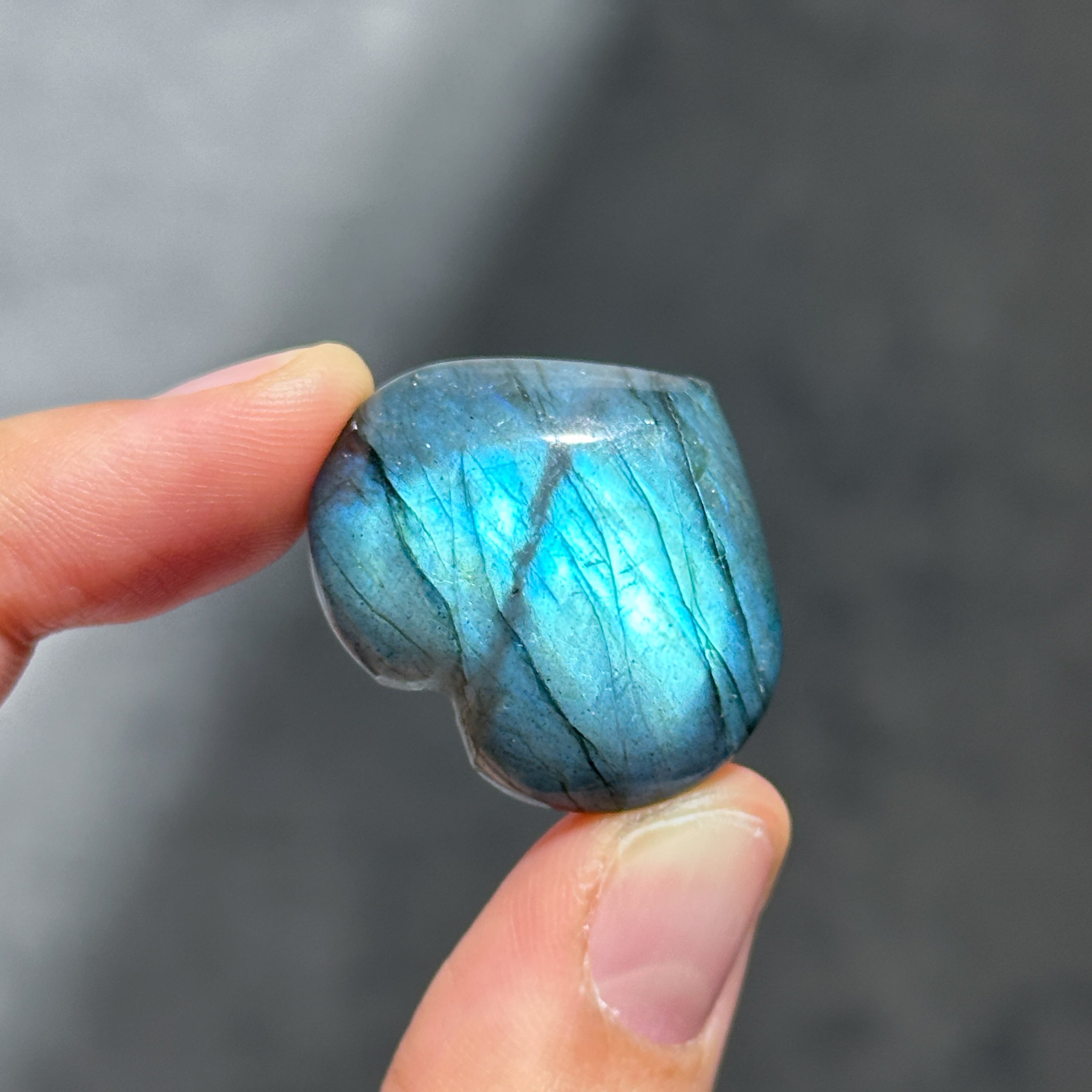 ラブラドライト ハート41◇ Labradorite ◇天然石・鉱物
