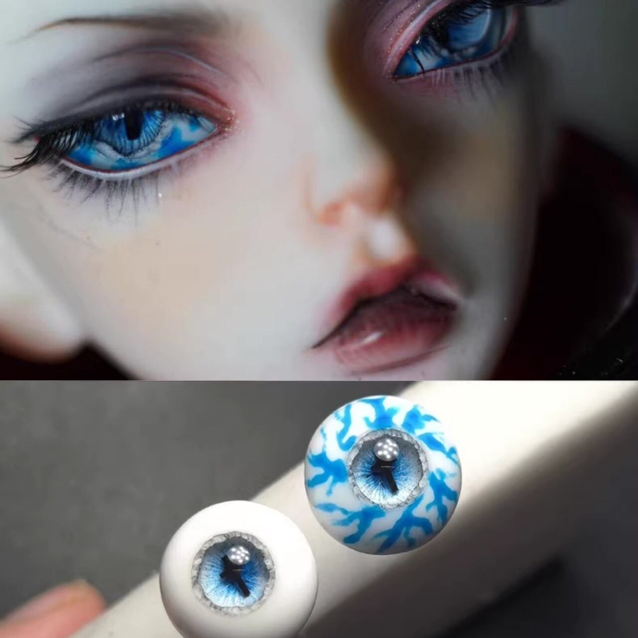 受注製作】【BJD 石膏アイ】 十字架 異形 3/4/6分 ドールアイ 高透明感