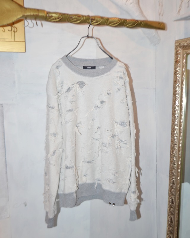 [M] "DIESEL" damaged sweatshirt