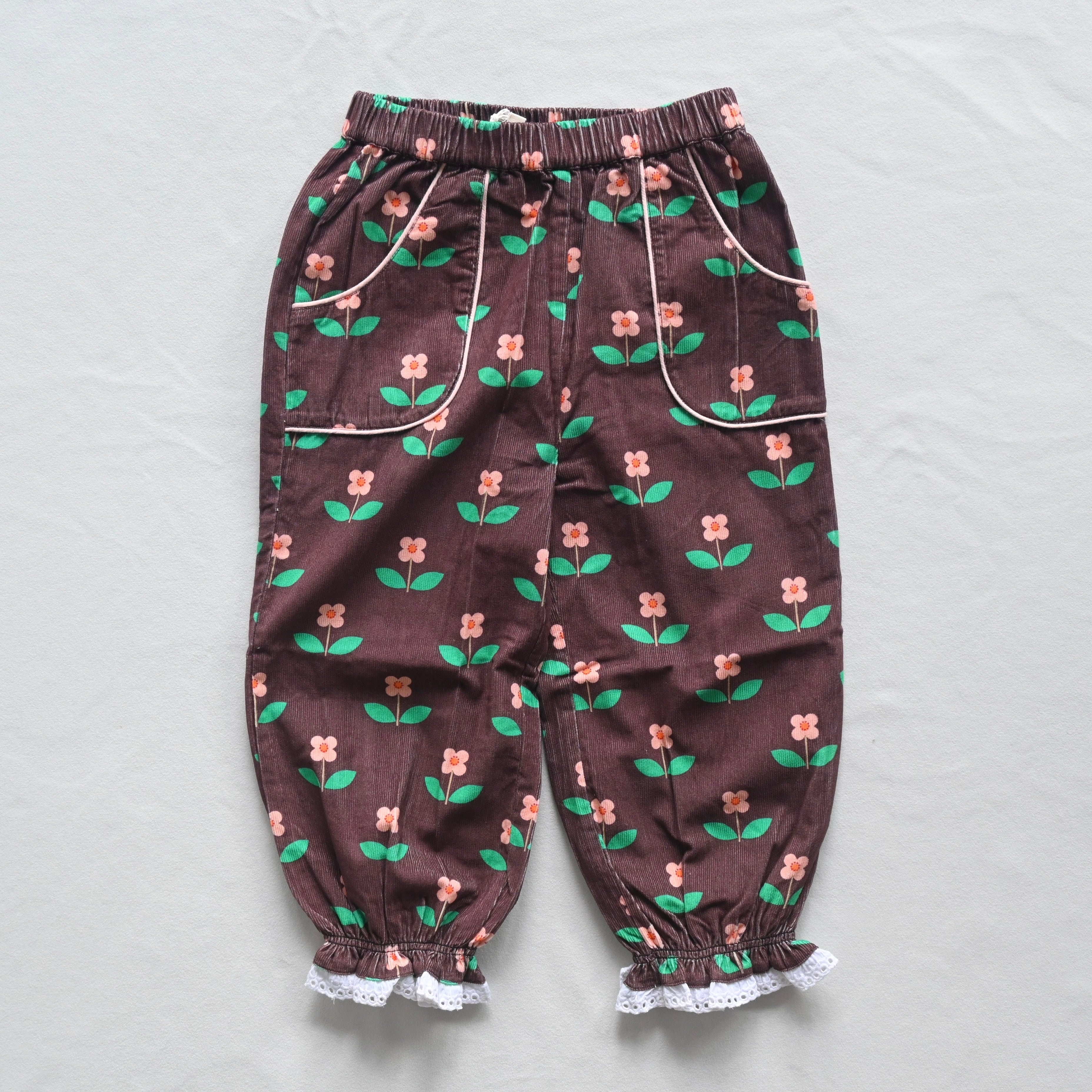 《hello Simone 2025AW》Mignon pants / Flora Chocolate