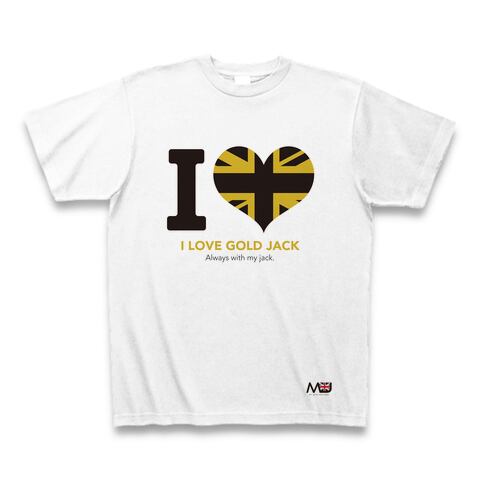 ゴールドジャックTシャツ-I LOVE-
