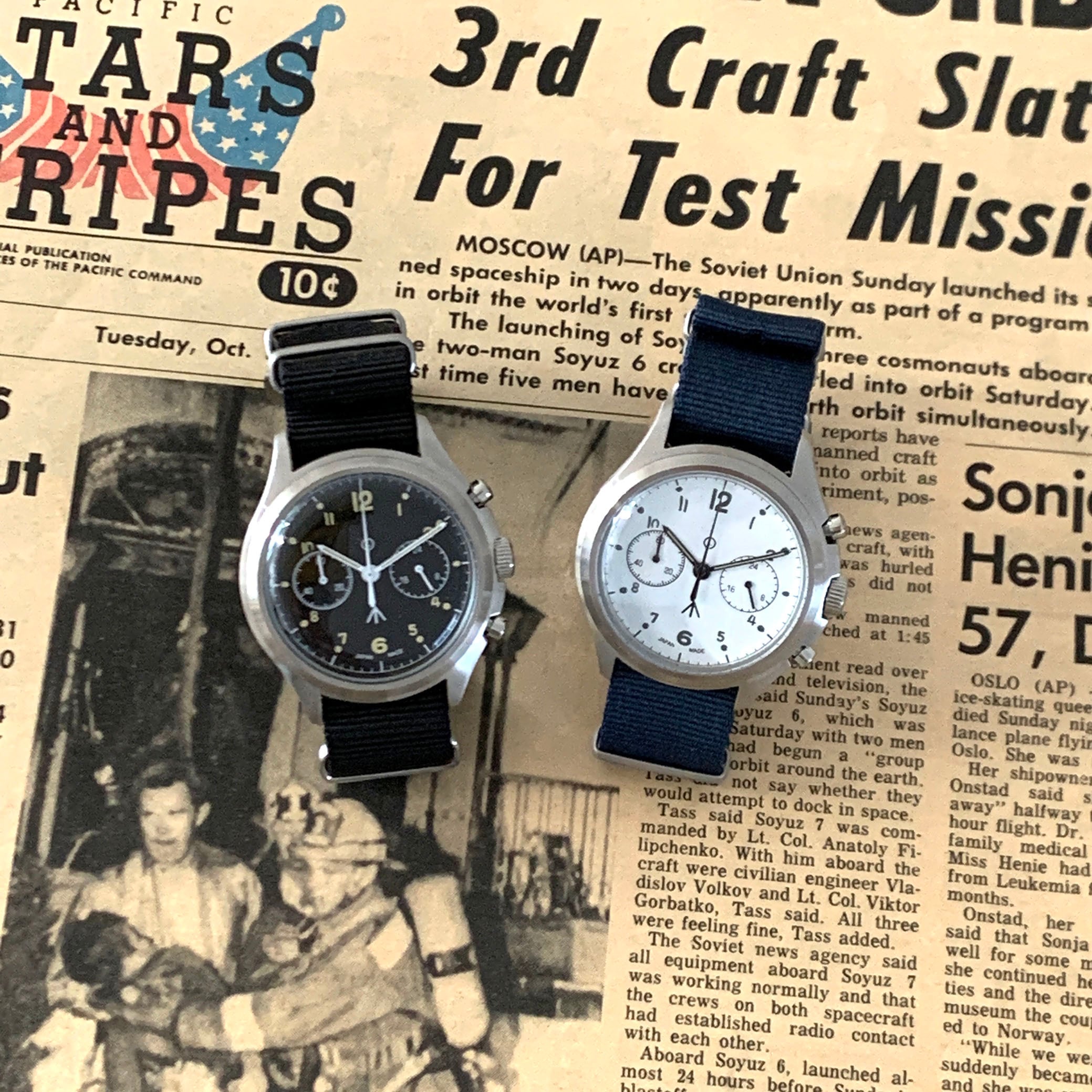 NAVAL MILITARY WATCH MIL.-07 SV/WH-NV British ROYAL Airforce
