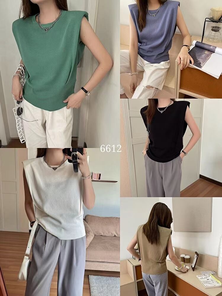 パワーショルダースリーブレストップス　AJ1050-6612