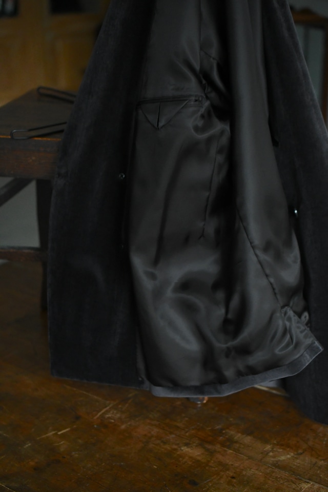 blurhms / Fade Velvet Double-breasted Jacket (FadeCharcoal)