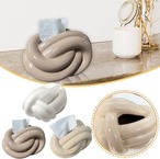 ノットデザインティッシュボックス ティッシュボックスカバー クリエイティブセラミックティッシュホルダー バスルーム リビングルーム ベッドルーム バニティカウンター ティッシュストレージボックス ホームデコレーション バスルームアクセサリー