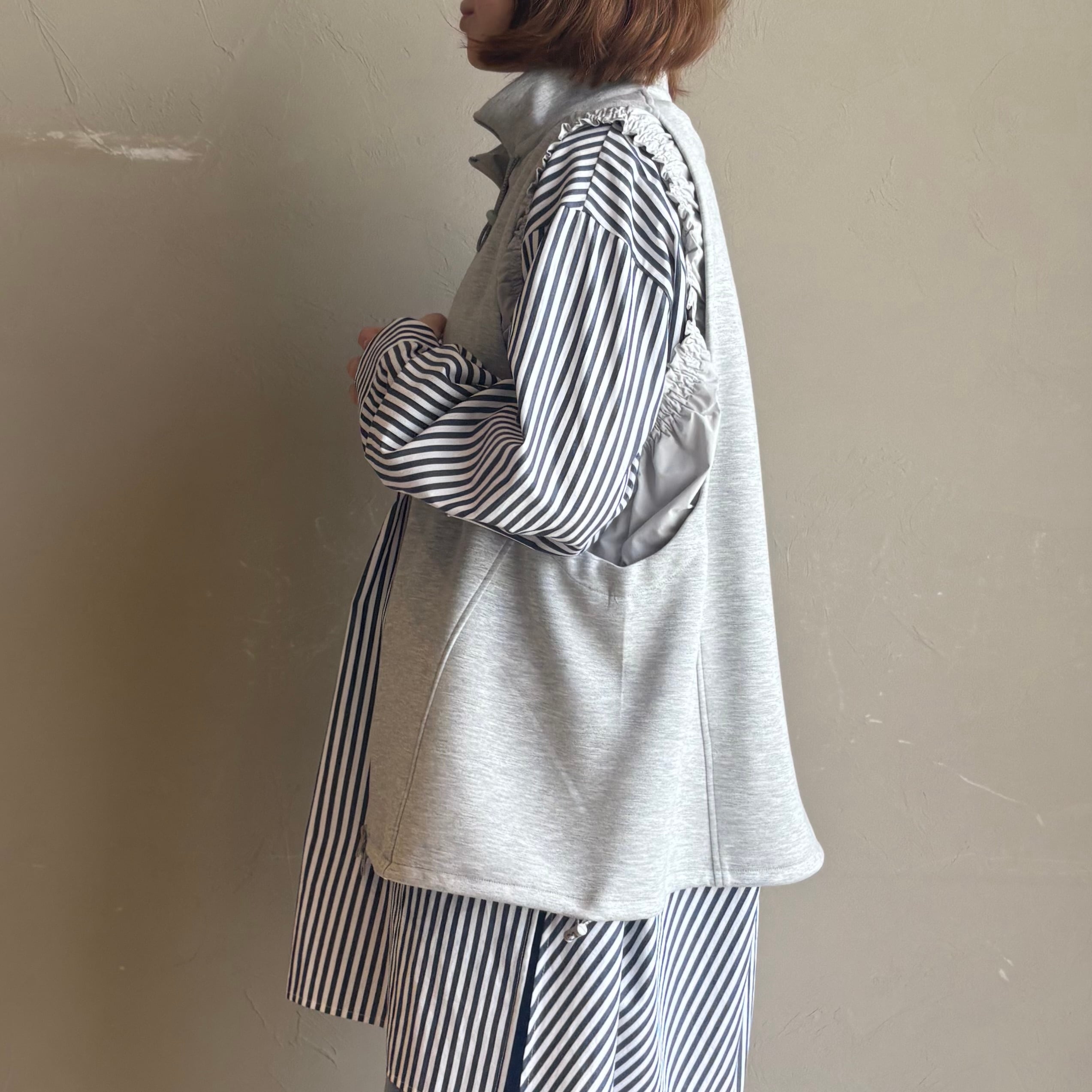 CLOCHE 】スキッパーオーバーシャツ(ストライプ) | valance 福井
