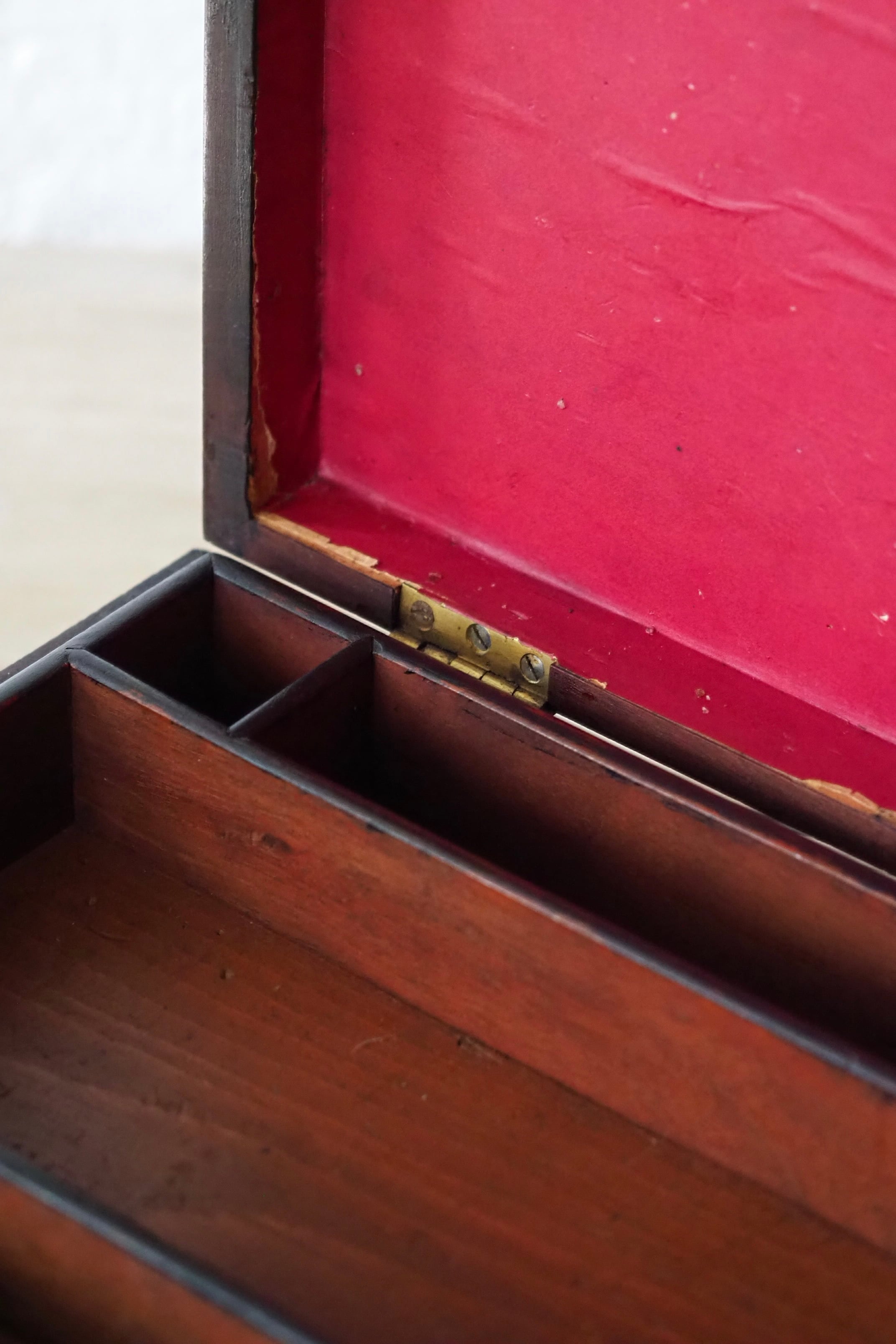 マホガニー製の仕舞い木箱-antique mahogany box | アンティーク