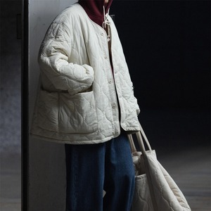 スーツカラーナイロンロングジャケット　986