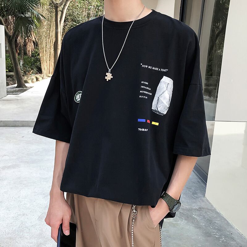 全3色 Tシャツ カットソー プリント カジュアル おしゃれ