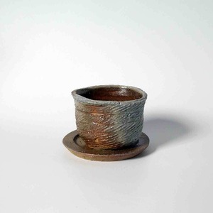 b0014 japots 第二弾備前焼作家細川敬弘の作品「線文の小鉢丸皿セット」