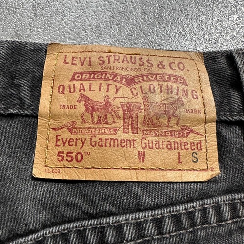 00s usa levi's ギャラ入 black バギー リーバイス 550 詳細写真3