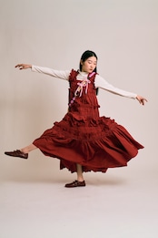 2way big ribbon flower strap Sugar Pink