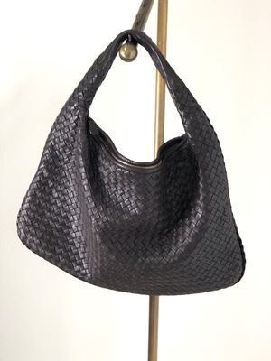 Bottega Veneta ボッテガ・ヴェネタ ホーボー ショルダーバッグ ブラウン レザー vintage ヴィンテージ オールド vshv53