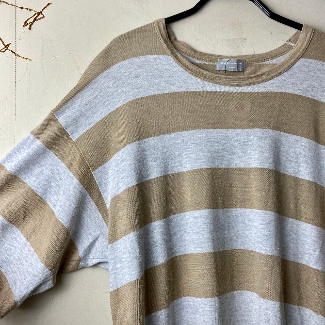 AD1997 COMME des GARCONS HOMME cotton×linen border cut and sewn